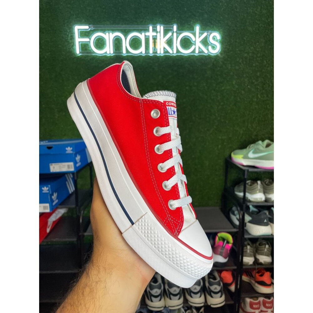 Converse Chuck Taylor Platform OX Womens Size 9 Shoes Red White Casual 171210C
